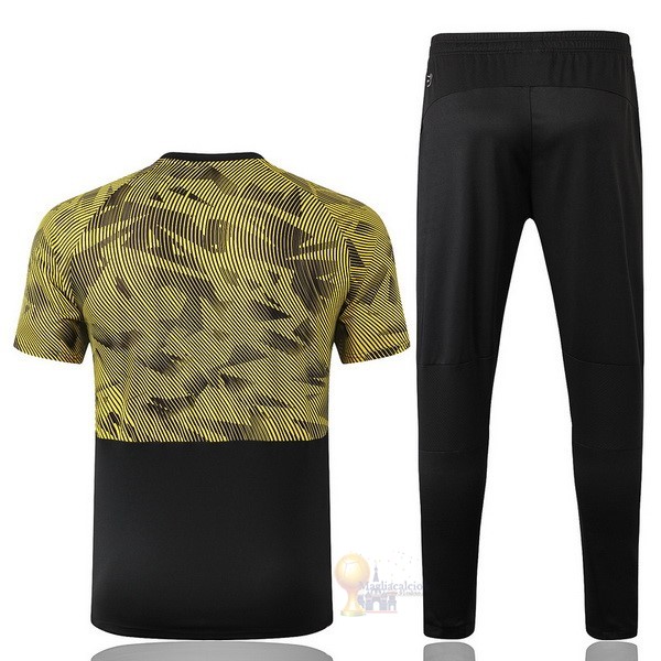 Calcio Maglie Formazione Set Completo Boroussia Dorotmund 2019 2020 Nero Giallo Bianco