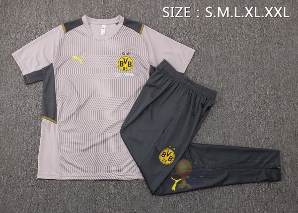Calcio Maglie Formazione Set Completo Borussia Dortmund 2021 2022 Grigio