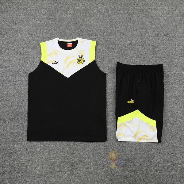 Calcio Maglie Formazione Sin Mangas Set Completo Borussia Dortmund 2022 2023 Giallo Nero