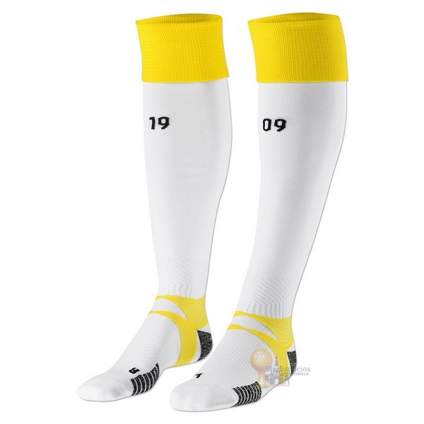Calcio Maglie Tercera Calcetines Borussia Dortmund 2020 2021 Bianco