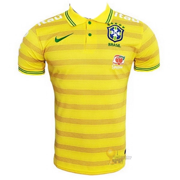 Calcio Maglie Polo Brasile 2022 Giallo