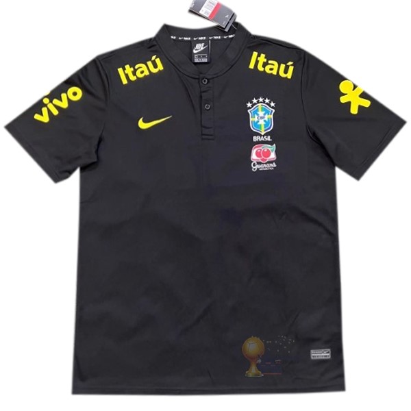 Calcio Maglie Polo Brasile 2022 I Nero