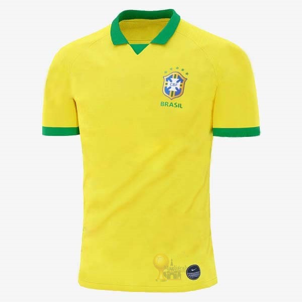 Calcio Maglie Thailandia Home Maglia Brasile 2019 Giallo