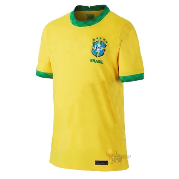 Calcio Maglie Thailandia Home Maglia Brasile 2020 Giallo