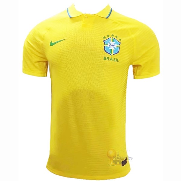 Calcio Maglie Thailandia Home Maglia Brasile 2021 Giallo
