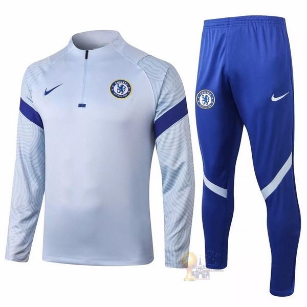 Calcio Maglie Giacca Chelsea 2020 2021 Grigio Luce