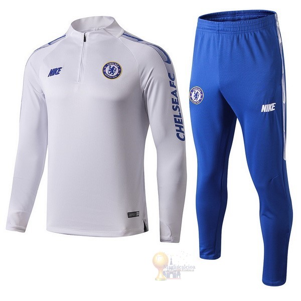 Calcio Maglie Tuta Presentazione Chelsea 2019 2020 Bianco