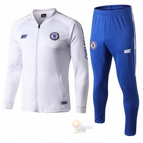 Calcio Maglie Tuta Presentazione Chelsea 2019 2020 Bianco Blu