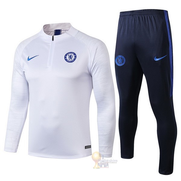 Calcio Maglie Tuta Presentazione Chelsea 2019 2020 Bianco Blu1