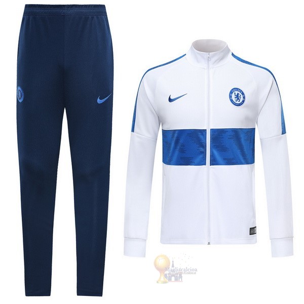 Calcio Maglie Tuta Presentazione Chelsea 2019 2020 Blu Bianco1