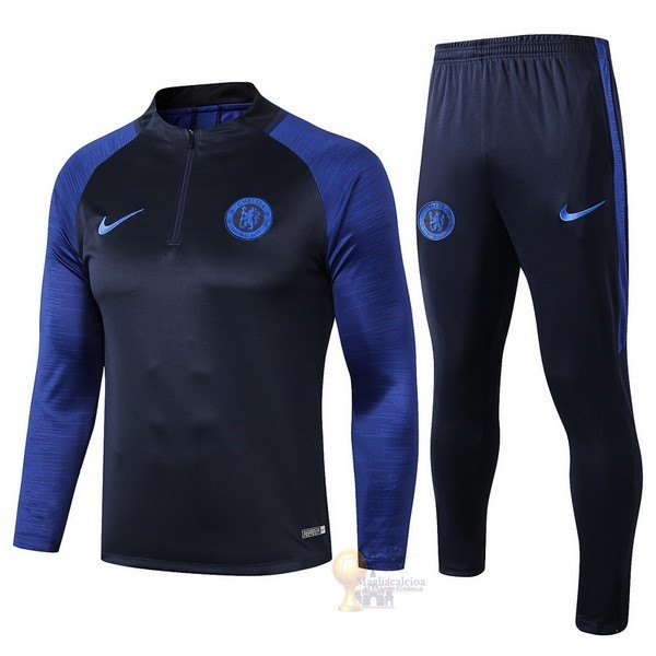 Calcio Maglie Tuta Presentazione Chelsea 2019 2020 Blu Navy