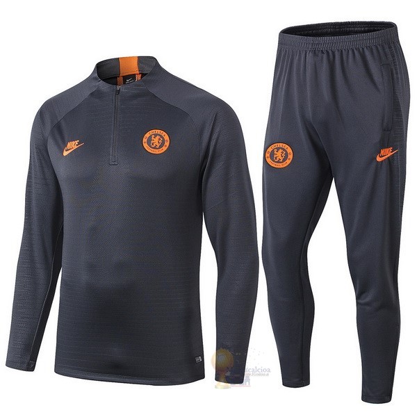 Calcio Maglie Tuta Presentazione Chelsea 2019 2020 Nero Oroange