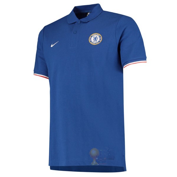 Calcio Maglie Polo Chelsea 2019 2020 Blu Rosso