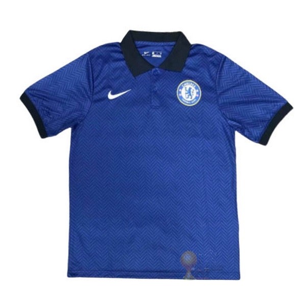 Calcio Maglie Polo Chelsea 2020 2021 Blu