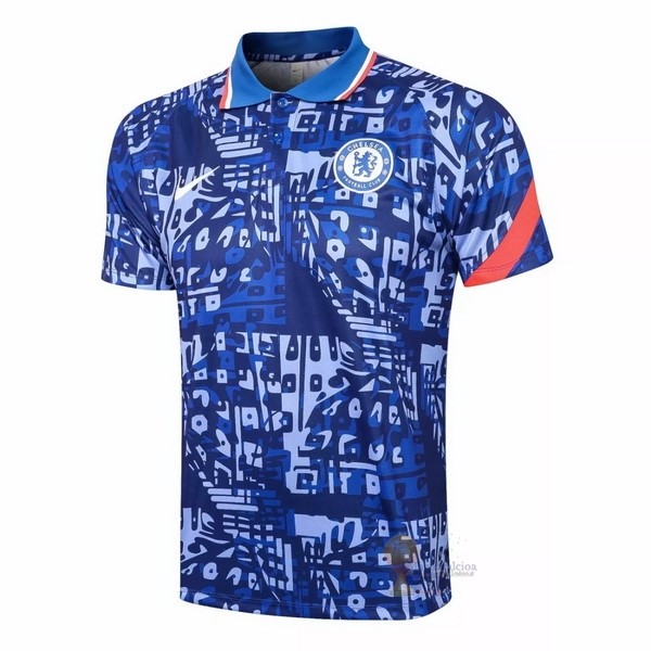Calcio Maglie Polo Chelsea 2021 2022 Blu
