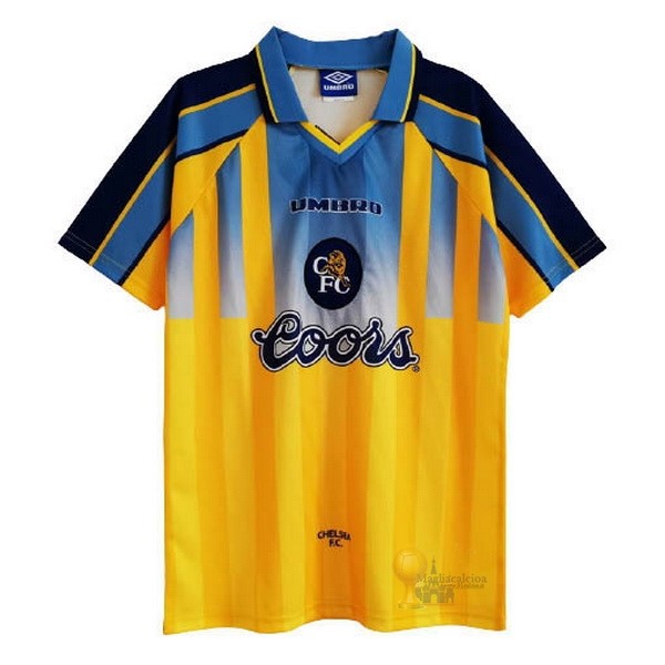 Calcio Maglie Away Maglia Chelsea Stile rétro 1995 1996 Giallo