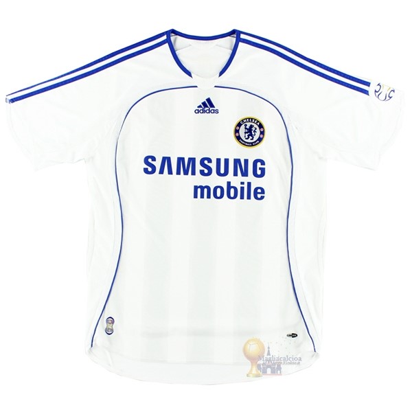 Calcio Maglie Away Maglia Chelsea Stile rétro 2006 2007 Bianco