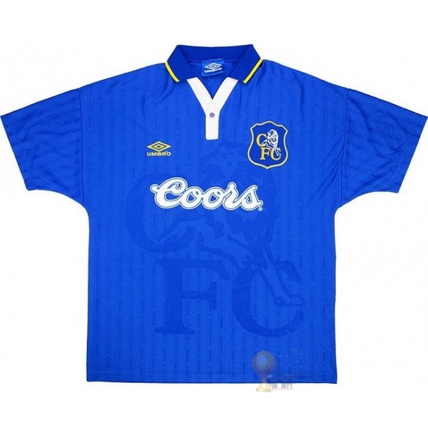 Calcio Maglie Casa Manga Larga Chelsea Retro 1997 Blu