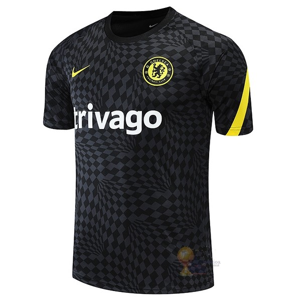 Calcio Maglie Formazione Chelsea 2022 2023 Nero Giallo