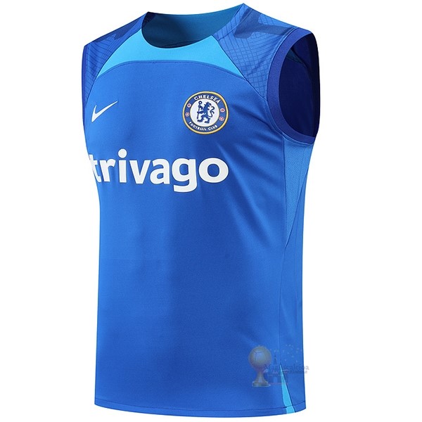 Calcio Maglie Formazione Senza Maniche Chelsea 2022 2023 I Blu