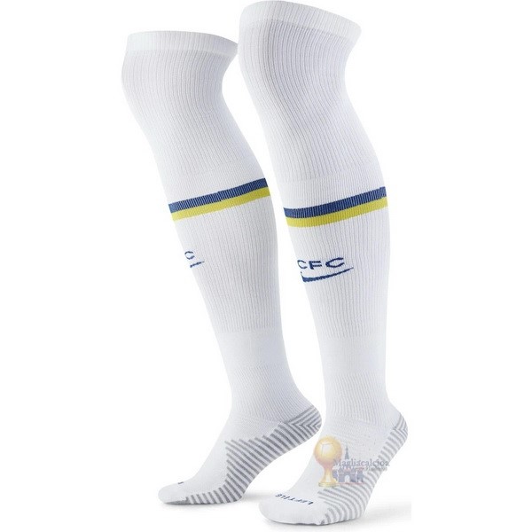 Calcio Maglie Home Calzettoni Chelsea 2021 2022 Bianco
