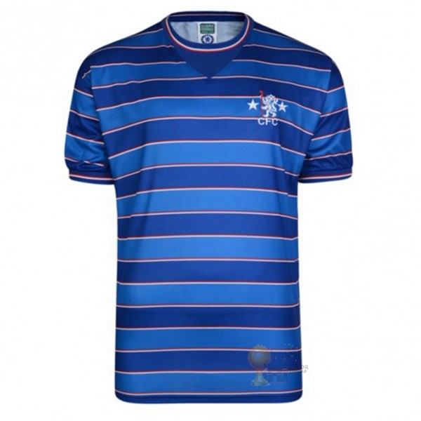 Calcio Maglie Home Maglia Chelsea Stile rétro 1983 1985 Blu