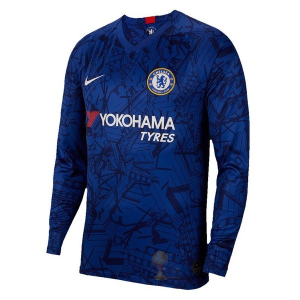 Calcio Maglie Home Manica lunga Chelsea 2019 2020 Blu