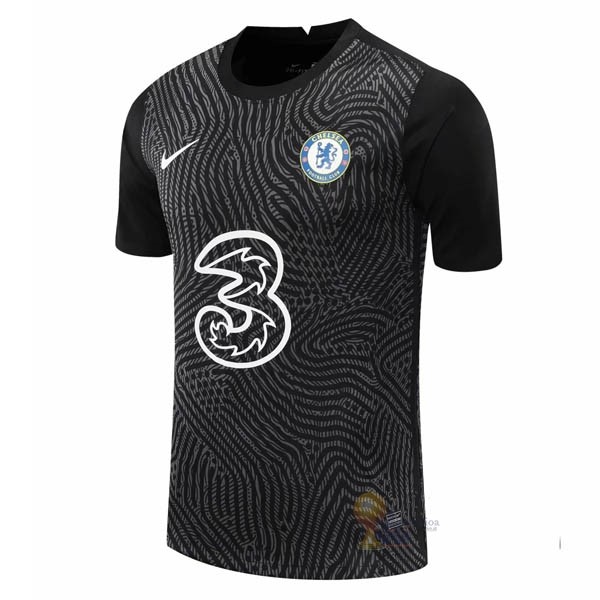 Calcio Maglie Maglia Portiere Chelsea 2020 2021 Nero