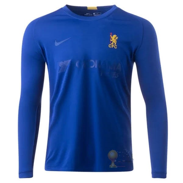 Calcio Maglie Manica lunga Maglia Chelsea 50th Blu