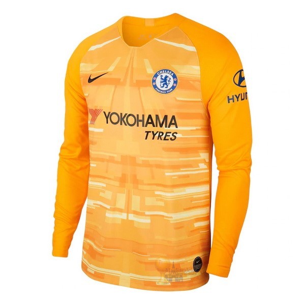 Calcio Maglie Manica lunga Portiere Chelsea 2019 2020 Giallo