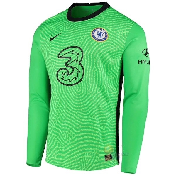 Calcio Maglie Manica lunga Portiere Chelsea 2020 2021 Verde