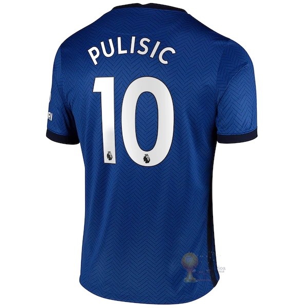 Calcio Maglie NO.10 Pulisic Home Maglia Chelsea 2020 2021 Blu