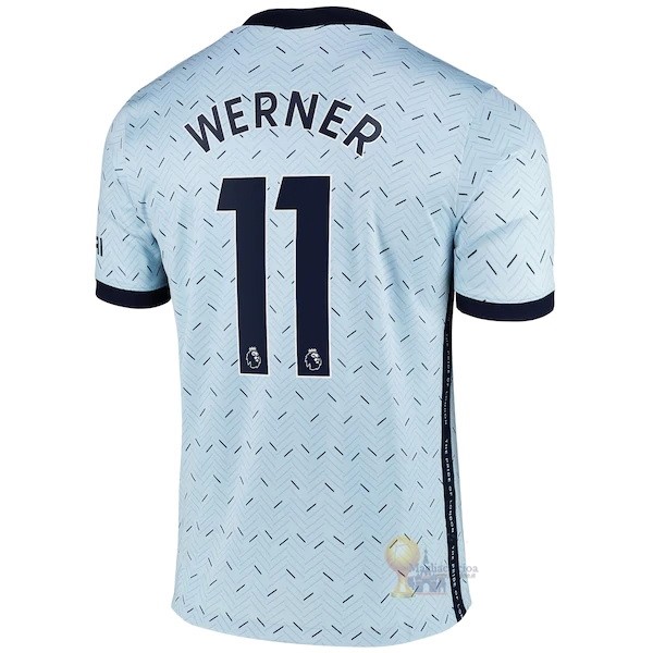 Calcio Maglie NO.11 Werner Away Maglia Chelsea 2020 2021 Blu