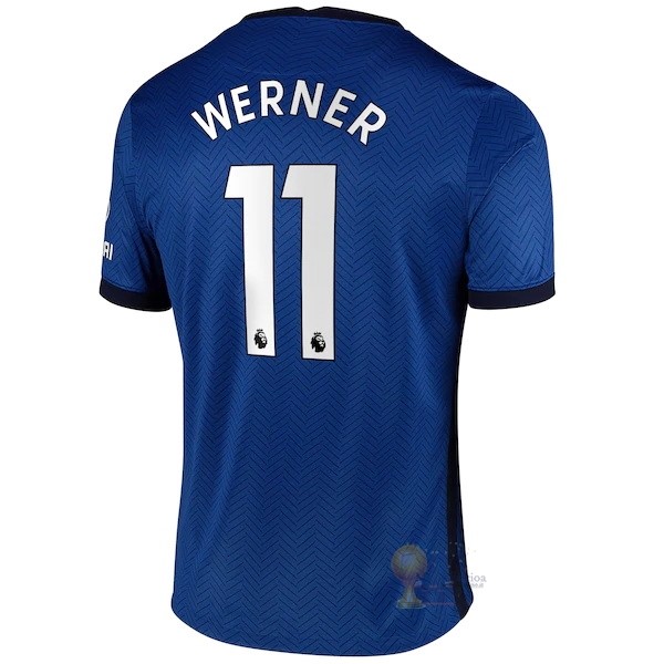 Calcio Maglie NO.11 Werner Home Maglia Chelsea 2020 2021 Blu
