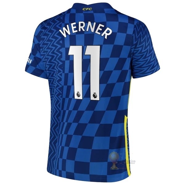 Calcio Maglie NO.11 Werner Home Maglia Chelsea 2021 2022 Blu