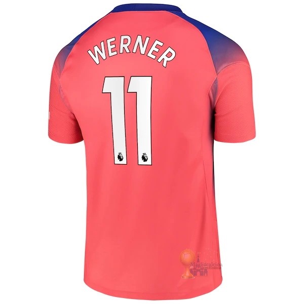 Calcio Maglie NO.11 Werner Terza Maglia Chelsea 2020 2021 Arancione