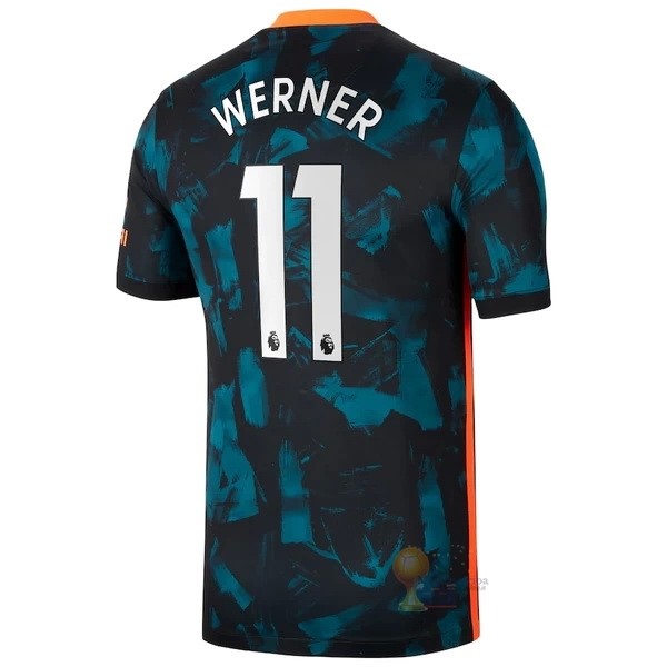 Calcio Maglie NO.11 Werner Terza Maglia Chelsea 2021 2022 Verde