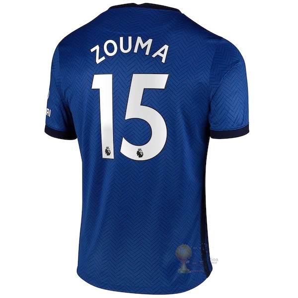 Calcio Maglie NO.15 Zouma Home Maglia Chelsea 2020 2021 Blu