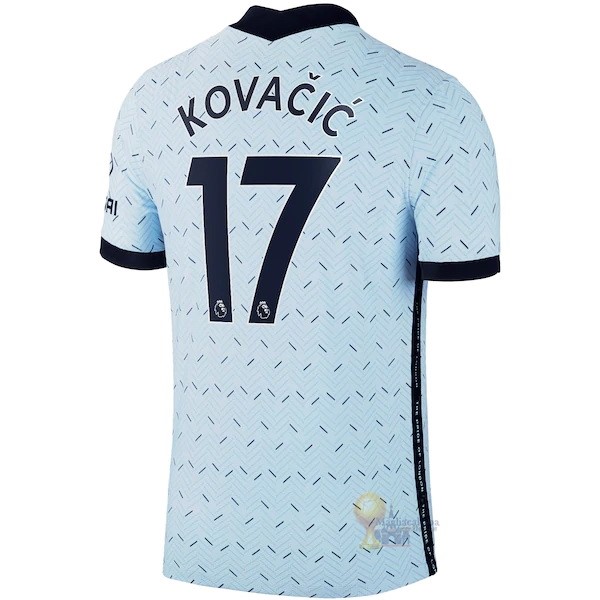 Calcio Maglie NO.17 Kovacic Away Maglia Chelsea 2020 2021 Blu