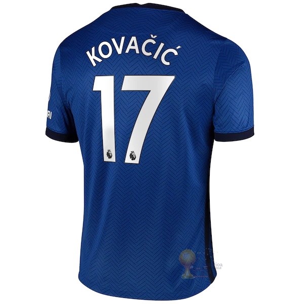 Calcio Maglie NO.17 Kovacic Home Maglia Chelsea 2020 2021 Blu