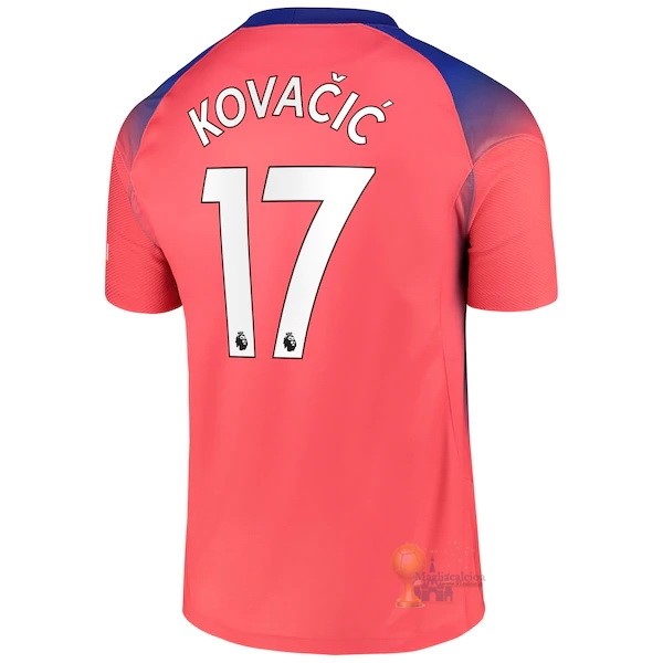 Calcio Maglie NO.17 Kovacic Terza Maglia Chelsea 2020 2021 Arancione