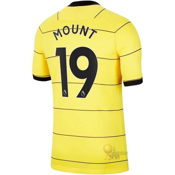 Calcio Maglie NO.19 Mount Away Maglia Chelsea 2021 2022 Giallo