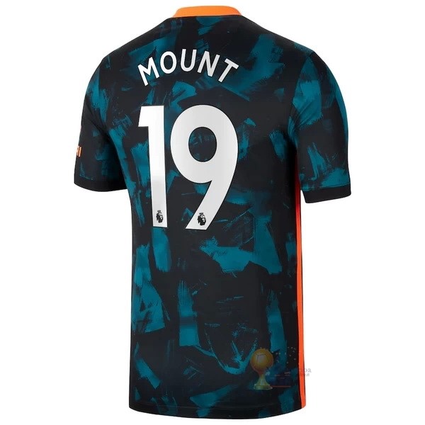Calcio Maglie NO.19 Mount Terza Maglia Chelsea 2021 2022 Verde