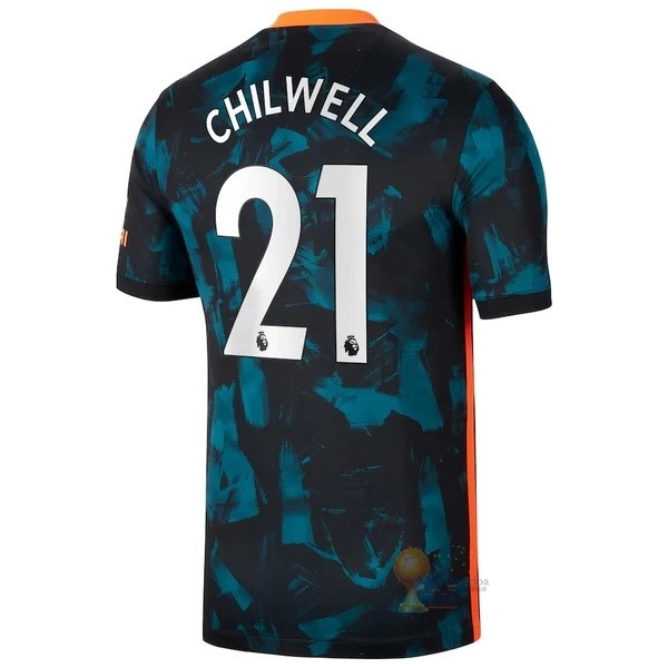 Calcio Maglie NO.21 Chilwell Terza Maglia Chelsea 2021 2022 Verde