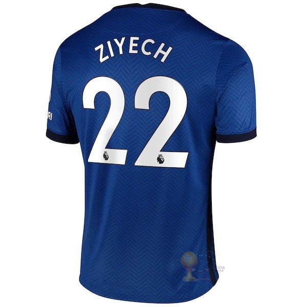 Calcio Maglie NO.22 Ziyech Home Maglia Chelsea 2020 2021 Blu