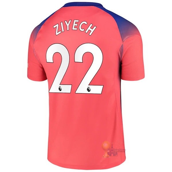 Calcio Maglie NO.22 Ziyech Terza Maglia Chelsea 2020 2021 Arancione