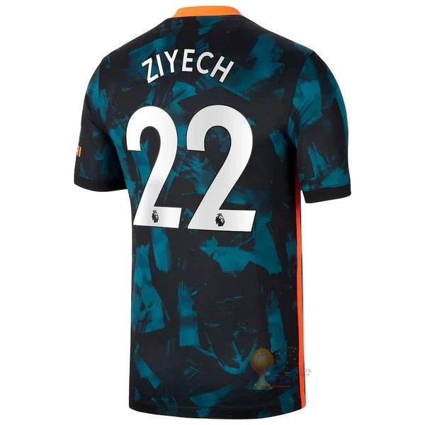 Calcio Maglie NO.22 Ziyech Terza Maglia Chelsea 2021 2022 Verde