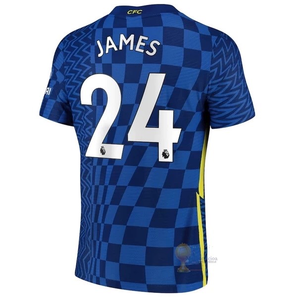 Calcio Maglie NO.24 James Home Maglia Chelsea 2021 2022 Blu
