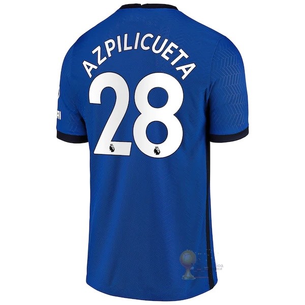 Calcio Maglie NO.28 Azpilicueta Home Maglia Chelsea 2020 2021 Blu