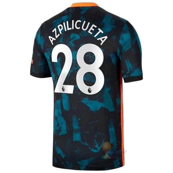 Calcio Maglie NO.28 Azpilicueta Terza Maglia Chelsea 2021 2022 Verde